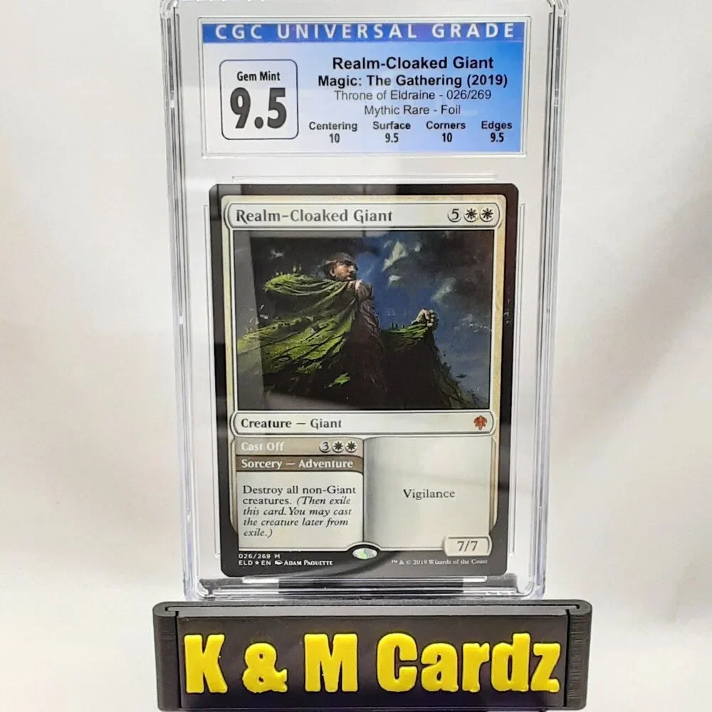 MTG - Throne of Eldraine - Reakm-Cloaked Giant - Foil - Graded - CGC 9.5
